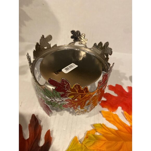 Bath & Body Works “Autumn Leaf Garland” New 3 Wick Candle Holder - Picture 6 of 9